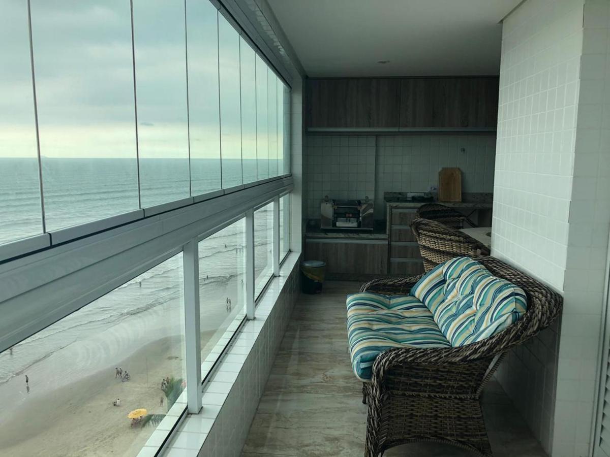 Mongagua Com Vista Para O Mar Pe Na Areia Ngoại thất bức ảnh