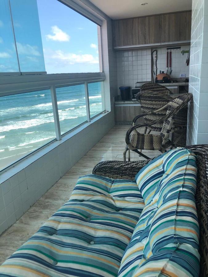 Mongagua Com Vista Para O Mar Pe Na Areia Ngoại thất bức ảnh