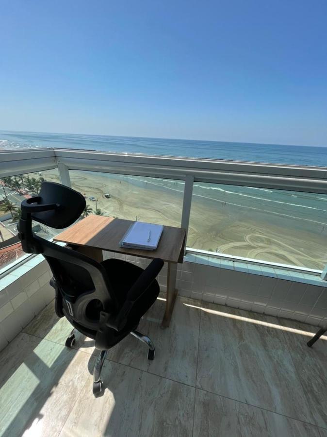 Mongagua Com Vista Para O Mar Pe Na Areia Ngoại thất bức ảnh